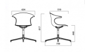 Loop swivel with castors Infiniti