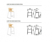 Loop 3D wood stool Infiniti